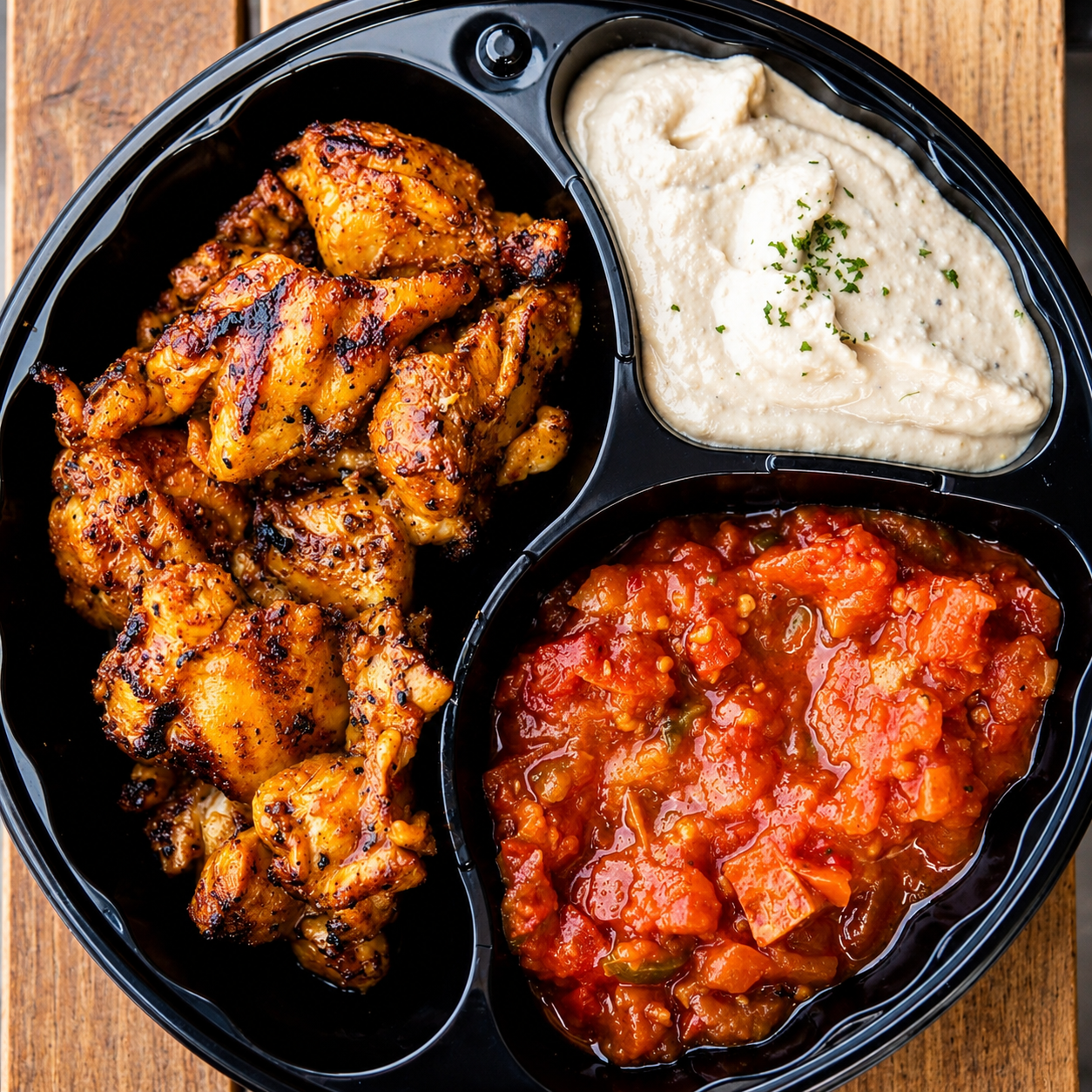 Grilled chicken plate